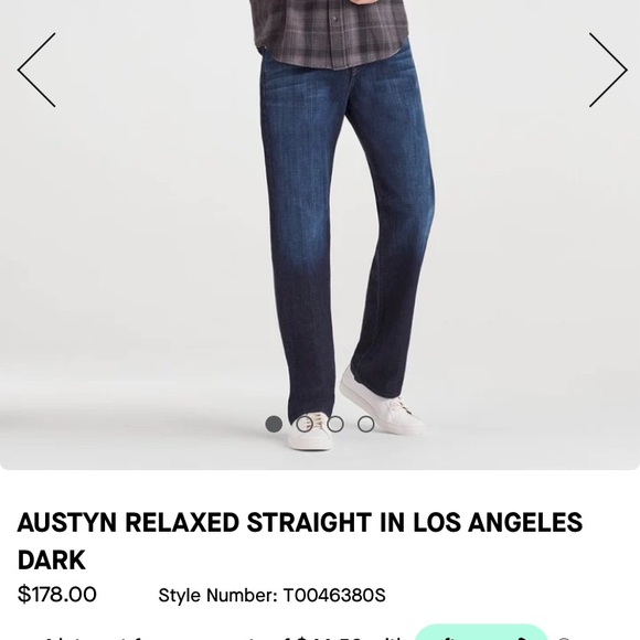 Blue jeans 7 For ALL Mankind jeans straight leg size 30/28 adjustable waste - Picture 14 of 14